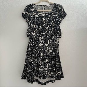 Joie Floral Twofer Open Back Dress